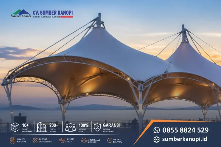 Tenda Membrane untuk Area Waterfront