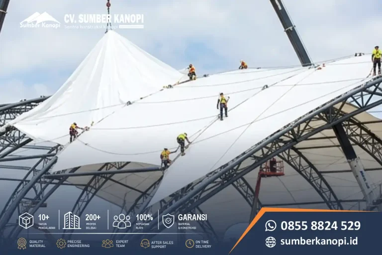 performa struktural kanopi membrane jangka panjang