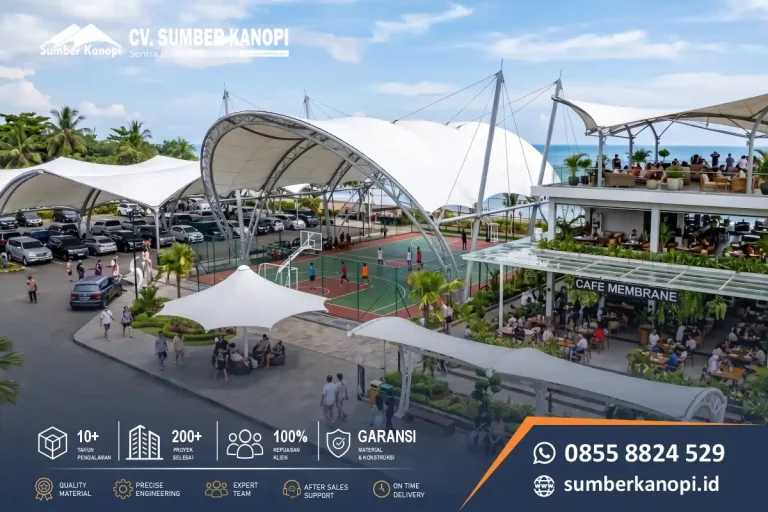 Konstruksi Membrane Tensile untuk Lapangan Olahraga: Solusi Atap Modern dan Kuat