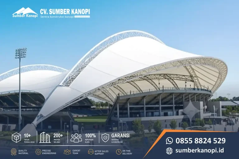 Jasa Atap Membrane Tribun Lapangan Olahraga | Desain Custom